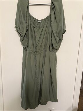 Olive green dress